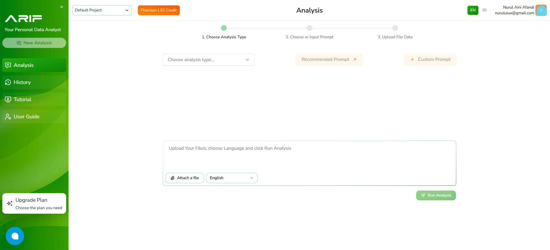 ARIF Analytics Dashboard